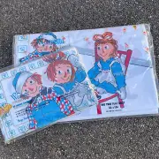 Wamsutta Raggedy Ann & Andy NEW Vintage Twin Flat & Pillow Case