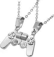 [MOBUTOFU] Couple Necklace Suit Necklace Chain Keychains Charm Keychains Keychains Key Chains Women Cute Boy Necklace Boyfriend Necklace Women's Keychains Boy Banners Alloy Golden