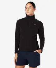 WOMENS DAYBREAKER 1/2 ZIP FLEECE, Black | Helly Hansen AU