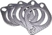 2.5" ID 2 Bolt MLSG High Temp Exhaust Gasket (Qty 5) Heavy Duty 120-06310-0002 (2.5 Inch)