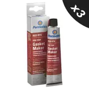 3x RTV Silicone Instant Gasket Maker Red High Temperature Sealant 80ml OEM Spec
