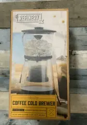 ⚡️Refinery &Co Coffee Cold Slow Drip Brewer Iced Coffee Tea Maker Glass 17oz
