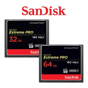 SanDisk 64G 32G EXTREME PRO CF 記憶卡 讀160M 寫150M COMPACTFLASH