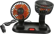 DOITOOL 2 Fan for Stroller Car Air Conditioner Adjustable Fan for Car Interior Car Portable Air Conditioners for Vehicle Pp