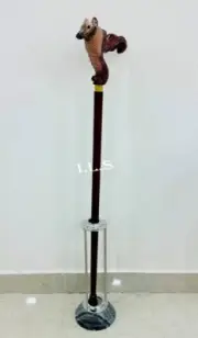 Numbat Handle Brown Wooden Walking Stick Cane 36" Long For Man, Christmas Gift
