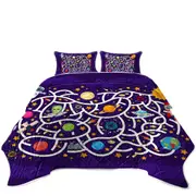 Kids Space Maze Coverlet