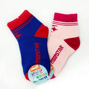 日本月星Moonstar機能襪-健康成長機能童襪2色063藍/065粉M(15-18cm)