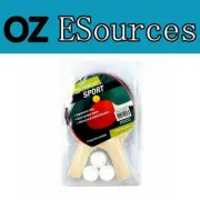 1 Sets Economical Tennis Ping Pong Set Includes 2 Sturdy Rackets & 3 Balls
