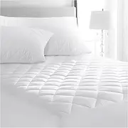 Opulent Living Quilted Mattress Protector – Extra Deep (30cm) Fitted Skirt, Breathable, Hypoallergenic, Anti-Dust Mite, Soft & Comfortable (King (152x200cm))