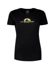 La Sportiva Footstep Tee short Sleeve Shirt Women's, Black