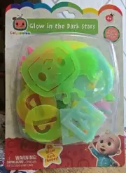 CoComelon Glow in the Dark Stars Peel & Stick 50 Shapes room decor kids