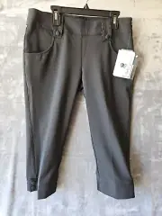 Oakley Black Palm Capri Size 4 Performance Ohydrolix Polyester Spandex Pants