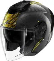 Shark RS Jet Carbon Ikonik, open face helmet , color: Black/Gold , size: XL