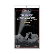 100 BCW THICK Silver Age Comic Book Archival Poly Bags + Acid Free Backer Boards