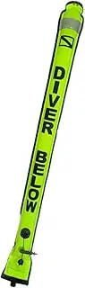 Perfeclan Diving Surface Marker Buoy Scuba Buoy Supplies Gear Practical with Reflective Strip High Visibility Portable Scuba Diving SMB