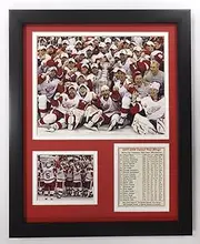 Legends Never Die Legends Never Die NHL Detroit Red Wings 2008 Stanley Cup Champions Framed Double Matted Photos, 12 x 15-Inch 12731U, 12" x 15"