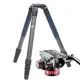 AOKA TKPRO 424C + Manfrotto 502AH 四號四節系統碳纖維 攝錄影 油壓雲台三腳架套組