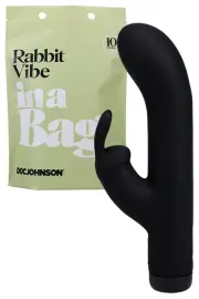 Doc Johnson Rabbit Vibe In A Bag 6.5" Silicone Rabbit Vibrator