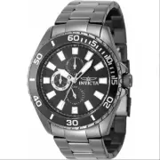 NEW! Invicta Pro Diver Black Chronograph Watch w/Matching Bracelet 47556
