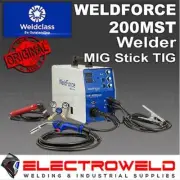 WELDCLASS Weldforce 200MST Mig Stick Tig Welder + Torch, 13kg 200 MST WF-06129