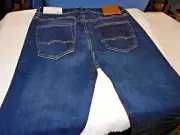 Mens AMERICAN EAGLE SLIM NExT LEVEL AIRFLEX+ blue denim jeans 30 x 34 NWT