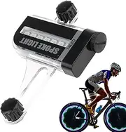 Bike Wheel Lights | Waterproof LED 30-Changing Pattern Bike Spoke Light with 14 LEDs | Biké Tire Light | Cycling Accessories for Mountain Riding Outdoor Campground Birthday Kids Boys Girls Children Ad