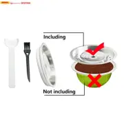 Reusable Stainless Steel Coffee Capsule Lids Empty Pods 80 150 230Ml Compatible