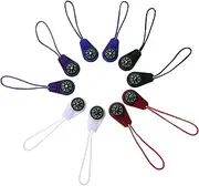 NOLITOY 10pcs Mini Compass for Portable Navigation Tool with Lanyard Weatherproof Design for Classroom Hiking Camping Outdoor Adventures and Survival Kits