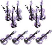 MERRYHAPY 10pcs Violin Ornaments Violin Keychain Guitar Instruments Tiny Violin Violins Mini Music Music Decor Mini House Violin Miniature Instrument Violin Model Purple Abs