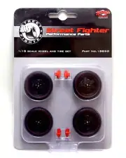 GMP 18890 1/18 Scale 1970 Street Fighter Road Runner 5-Spoke Wheel & Tire Set