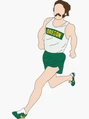 Steve Prefontaine ~ 2" Vinyl Sticker ~ Olympic Runner ~ Oregon Ducks ~ Nike