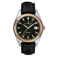 在飛比找PChome24h購物優惠-REVUE THOMMEN 梭曼錶 紳士機械錶 黑面x玫瑰金