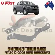 2x Bonnet Hinge Ditch Light Bracket for Work Light Fits 2012-2021 Ford Ranger PX
