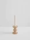 RARE 1 x New Maison Balzac Taupe Leonne Ornate Structural Incu Candle