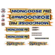 Mongoose - 2000 Sniper Blue Orange - Decal set - old school bmx