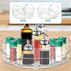 Turntable Organizer Clear Lazy Susan Organizer Round Rotating Tray Organizer