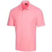 Greg Norman ML75 Microlux Embossed Polo - Cool Coral - S
