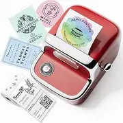 Phomemo M150 Label Maker Machine with Tape, 2025 Upgraded Bluetooth Label Printer, 2 Inch Portable Barcode Printer Machine for Address, Food, Jars, Retail, Compatible with Phone & PC, 1 Roll Label