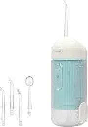 NW 1776 Portable Electric Household Teeth Stain Cleaning Wizard Oral Care Device Water Flosser Dental Irrigator (Blue)