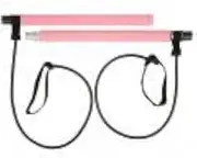 Pilates Bar, Exercise Stick, Exercise Resistance Bands, Pilates Bar with Non-Slip Foot Strap Prevent-Break 2-Section Exercise Equipment, Portable Toning Bar Yoga Pilates Equipment
