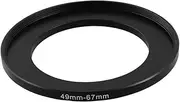 uxcell Camera Lens Filter Step Up Ring 49mm-67mm Adapter Black