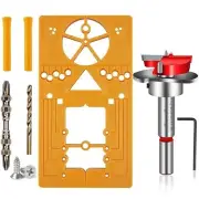 35mm Concealed Hinge Jig Drill Guide Sets Adjustable Hinge Guide Drill Bit Wo...