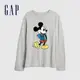 Gap 男童裝 Gap x Disney迪士尼聯名 長袖T恤-灰色(398870)