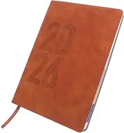 ROMISBABA 2026 Monthly Planner: Journal Appointment Book Calendar Notebook Soft Cover Pu Notepad A5