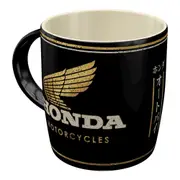 Nostalgic Art Ceramic Mug Honda MC Motorcycles Coffee/Tea Cup Drinkware Black