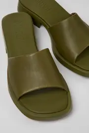 Dana Green Leather Slide for Women