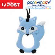 Children Chewelry Blue Fox Sensory Chew Necklace Autism chewy Necklace ADHD ASD