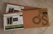 Beautiful O'Sullivan Universal Floor Black Book Shelve Speaker Stands, NEW