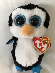 Ty Beanie Boos Penguin WADDLES beanie babies plush 6" new