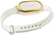 [BOND TOUCH] 4 Long-Distance Relationship Smart Bracelet for Couples to Feel Connected (1 Unit) Long Battery Life, Bluetooth Connection, Haptic Vibration, Compatible with iOS and Android (Off-White)